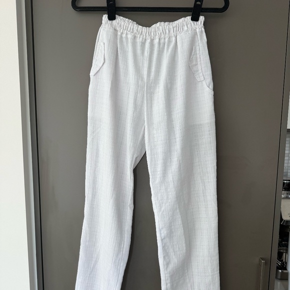 White Linen Pant - Picture 1 of 7